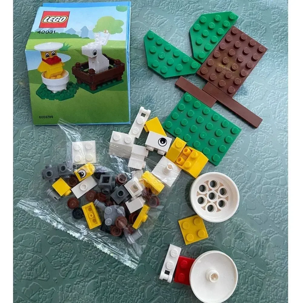 LEGO Spring or Easter Bunny and Chicks Mini Set #40031 - Incomplete